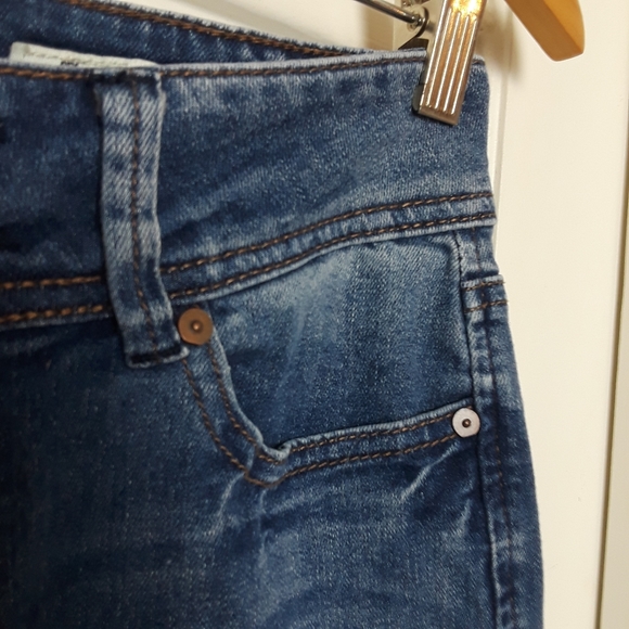 Indigo Rein Jeans Women Juniors Size 7 Ankle Skinny Distressed 2 Button Closure - Picture 6 of 16